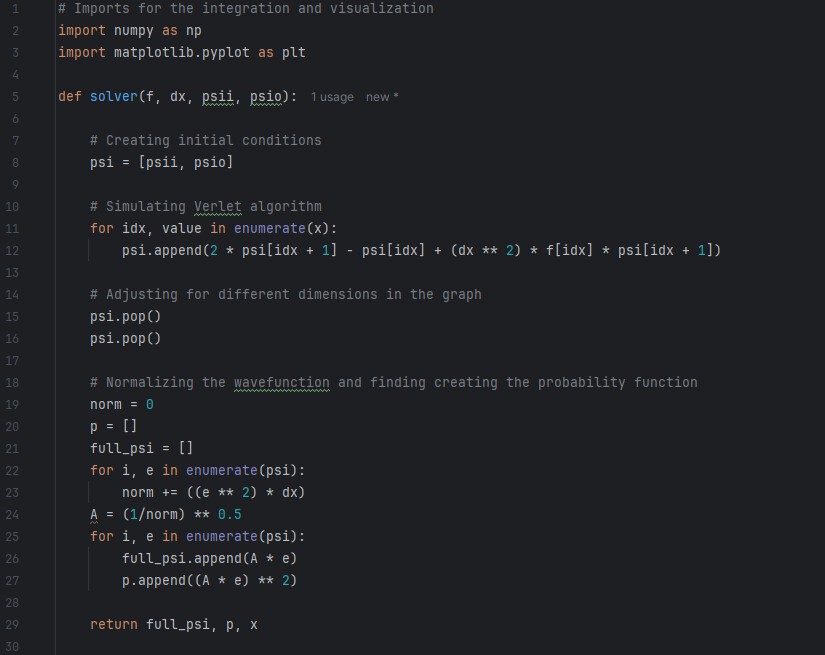 Verlet algorithm procedure code