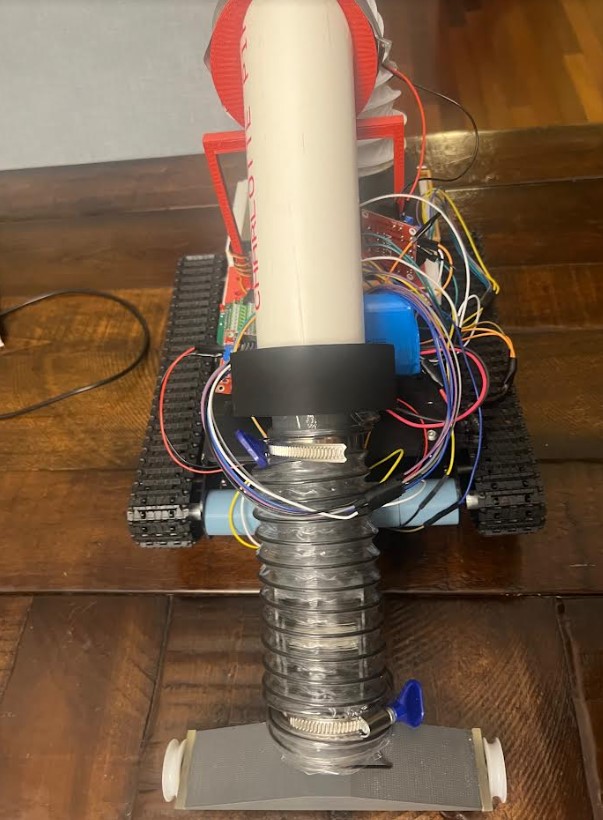 Microplastic robot front view