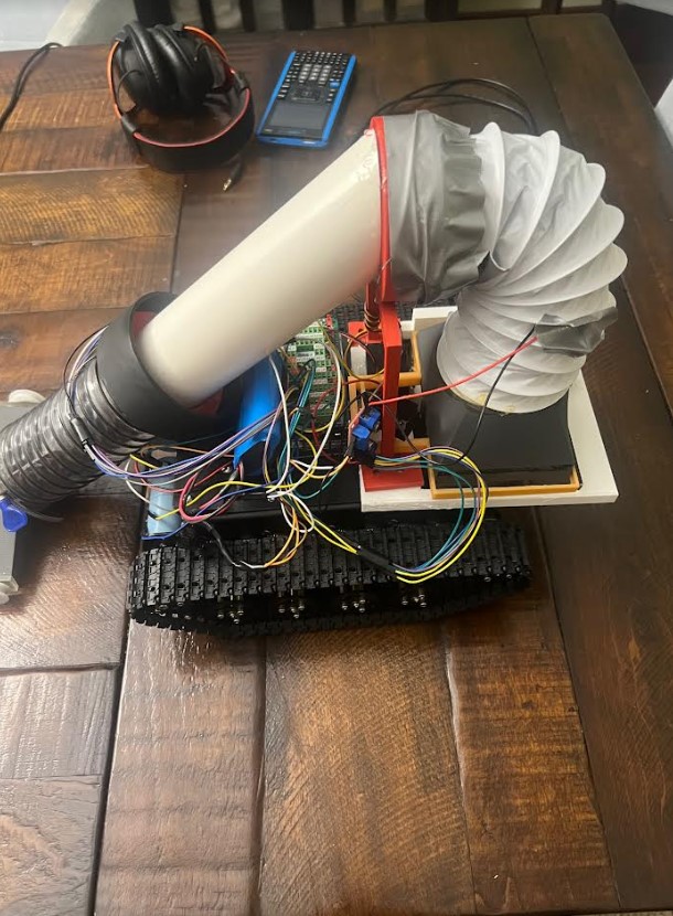 Microplastic robot side view